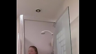 Girlfriend Explores Her Body In The Shower